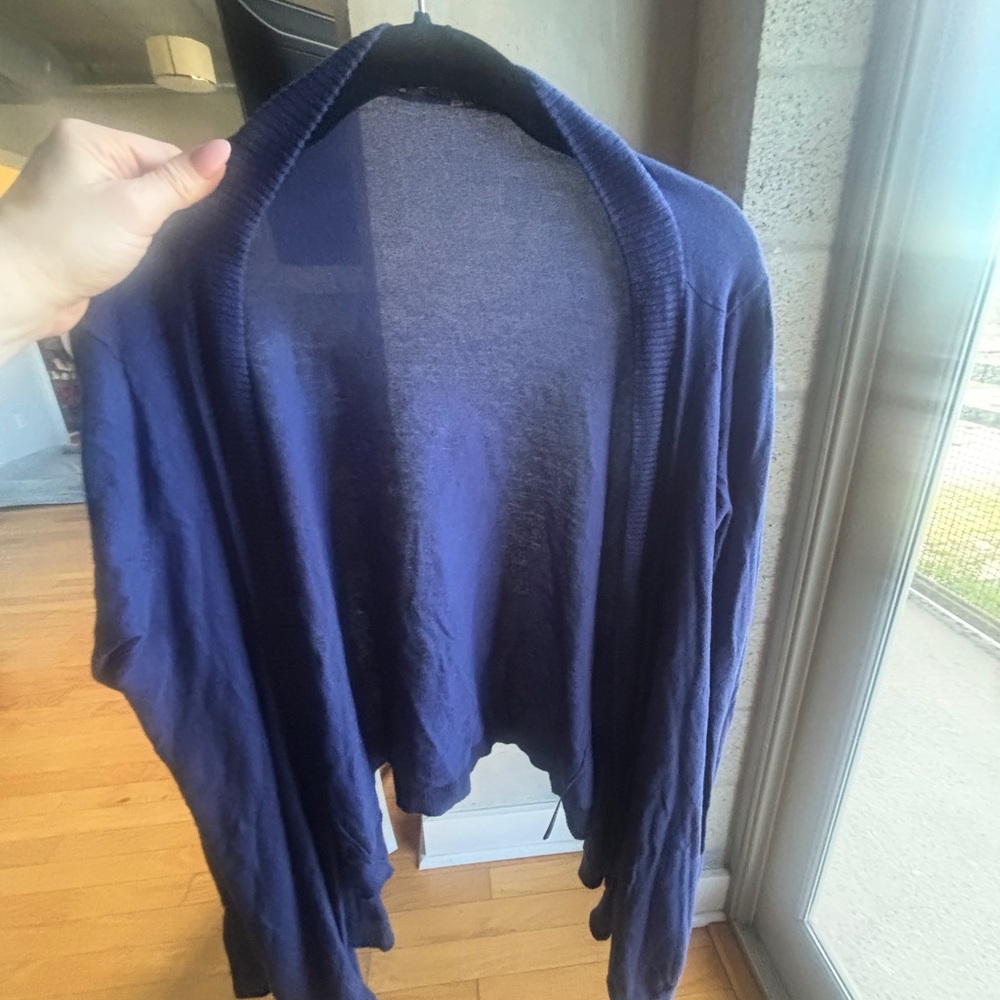 Tahari Deep Blue Cardigan